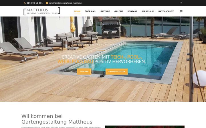 Screenshot of gartengestaltung-mattheus.de
