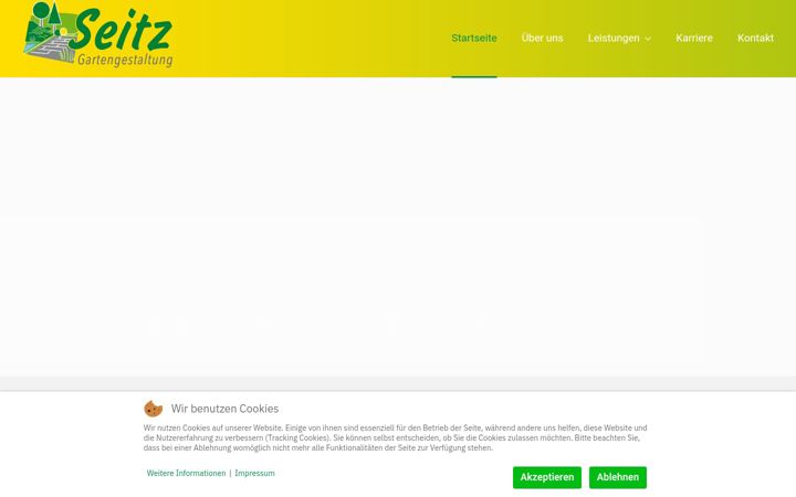 Captură de ecran a gartengestaltung-seitz.de