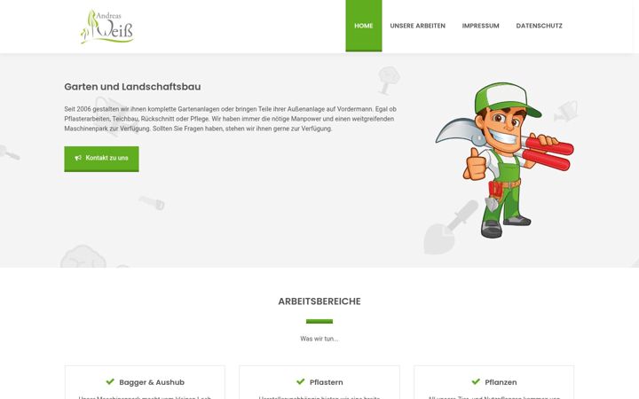 Captură de ecran a gartengestaltung-weiss.de