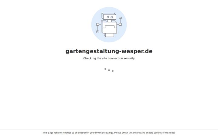Screenshot stránky gartengestaltung-wesper.de