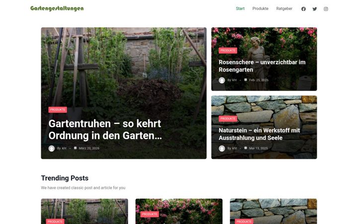 Screenshot of gartengestaltungen.com