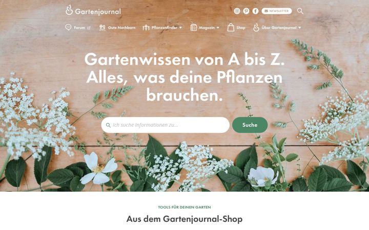 Screenshot of gartenjournal.net