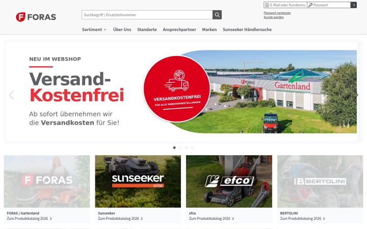 Skärmbild av gartenland.de