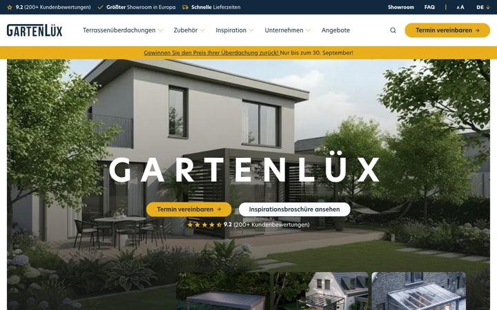 Skärmbild av gartenluex.de