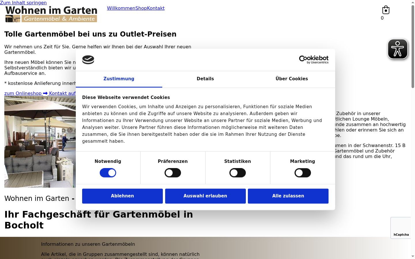 Screenshot tal-banner tal-kunsens muri qabel kwalunkwe interazzjoni