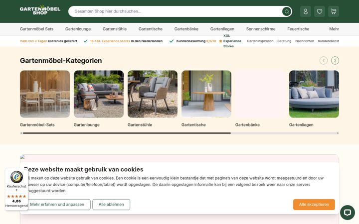 Screenshot of gartenmoebel-shop.de