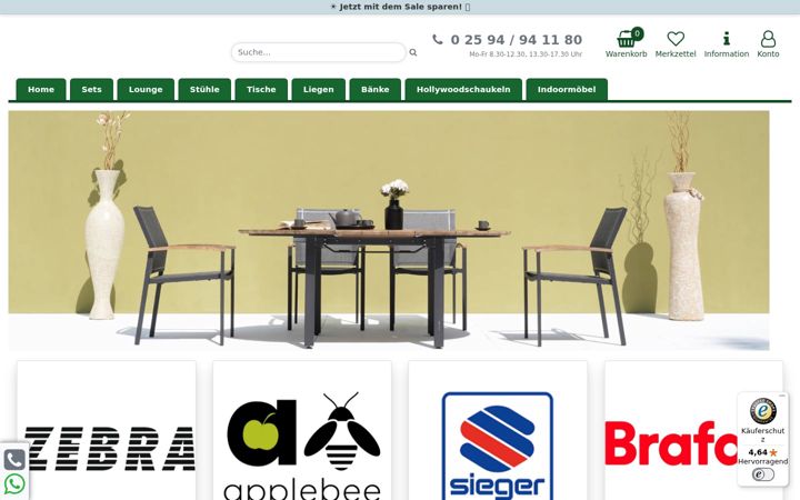 Screenshot of gartenmoebel4u.de