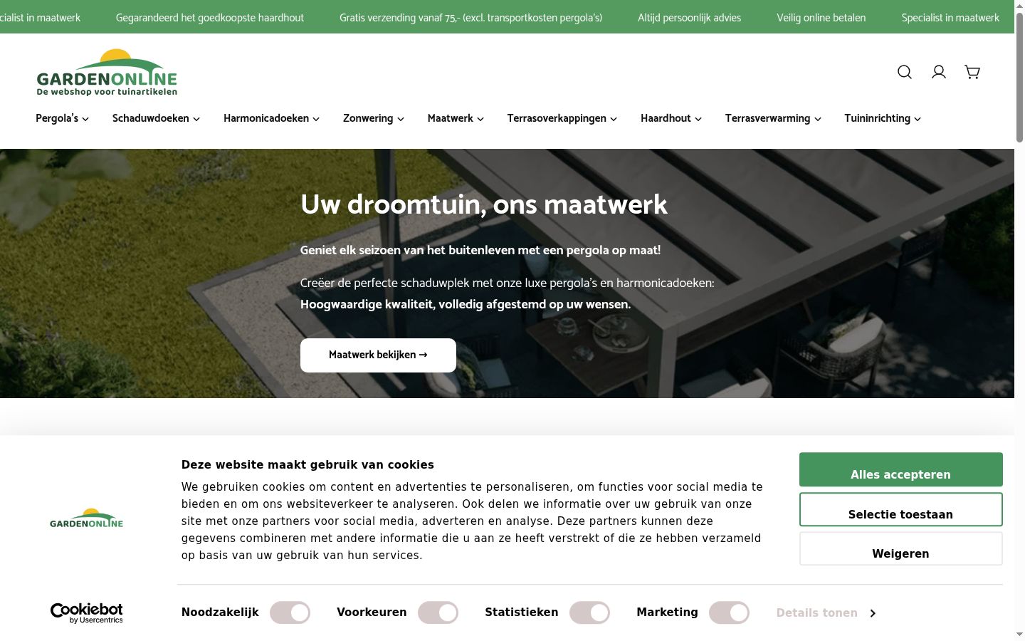 Screenshot tal-banner tal-kunsens muri qabel kwalunkwe interazzjoni