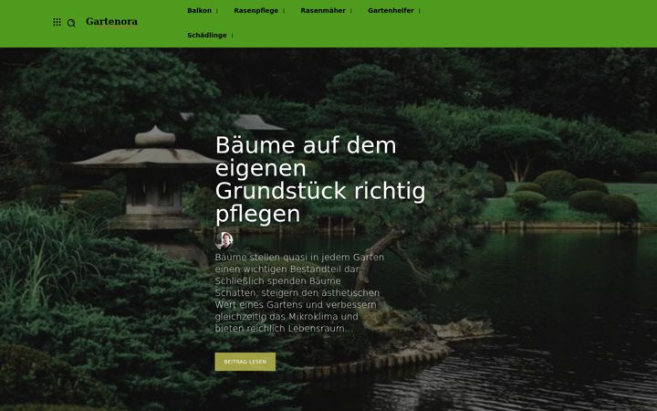 Screenshot of gartenora.de