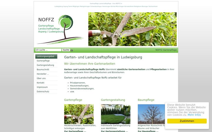 Screenshot of gartenpflege-ludwigsburg.de
