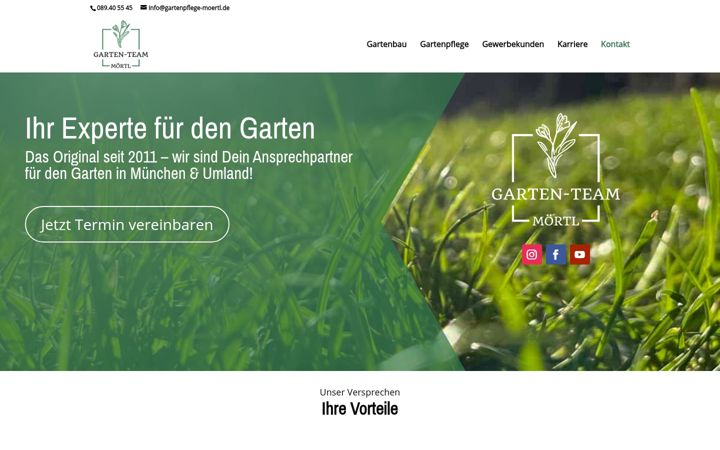 Screenshot of gartenpflege-moertl.de