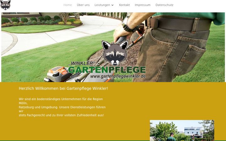 Screenshot of gartenpflegewinkler.de