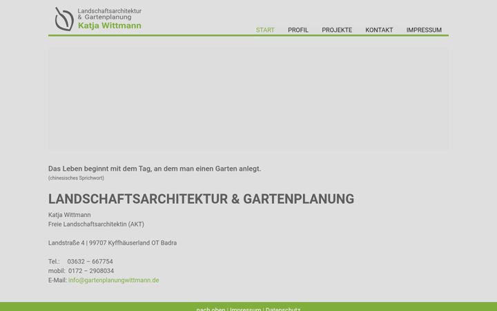 Screenshot of gartenplanungwittmann.de