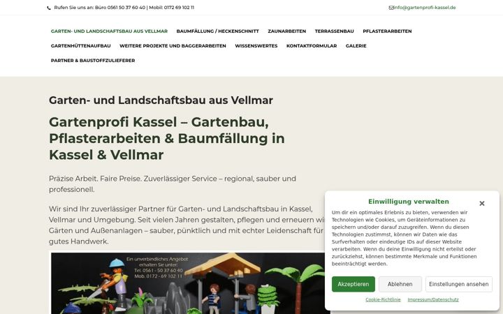 Screenshot of gartenprofi-kassel.de