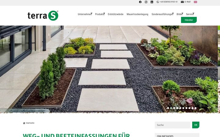 Screenshot of gartenprofil3000.com