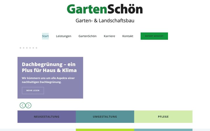 Screenshot of gartenschoen.com