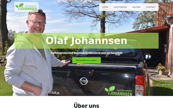 Captură de ecran a gartenservice-johannsen.de