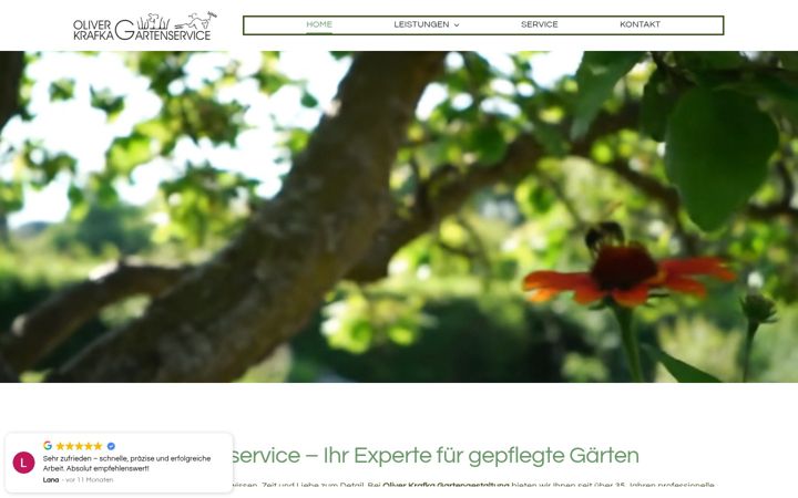 Captură de ecran a gartenservice-krafka.de