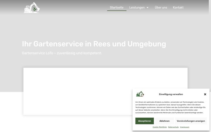 Captură de ecran a gartenservice-loto.de