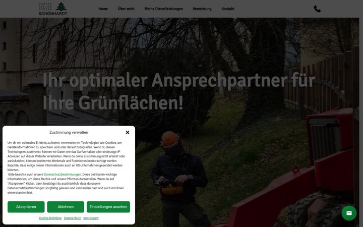Screenshot of gartenservice-schoenhardt.at