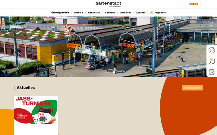 Screenshot of gartenstadt-muenchenstein.ch