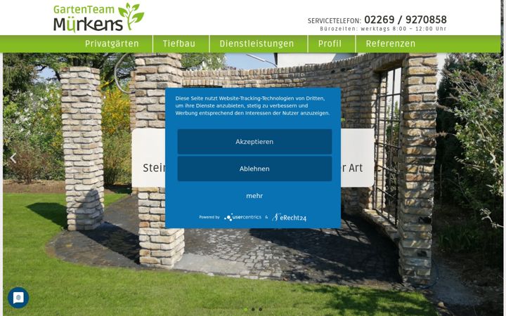 Zrzut ekranu gartenteam-muerkens.de
