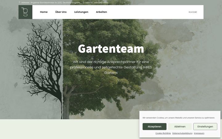Screenshot of gartenteam.at