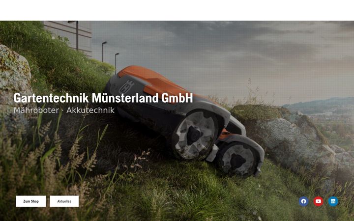 Zrzut ekranu gartentechnik-muensterland.de