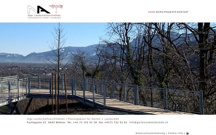 Snímek obrazovky gartenundlandschaft.ch