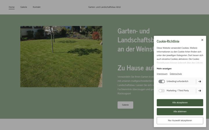 Zrzut ekranu gartenundlandschaftsbauidrizi.de