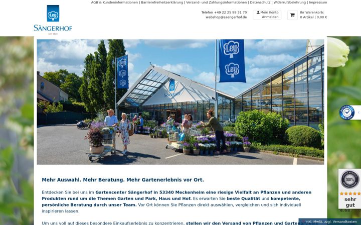 Screenshot of gartenwebshop.eu