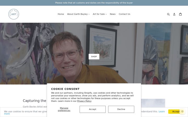 Screenshot of garthbayley.co.uk