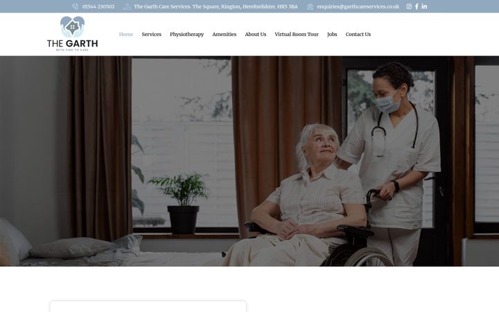 Screenshot of garthcareservices.co.uk