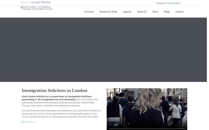 Screenshot of garthcoates.com