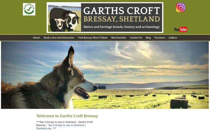 Screenshot of garthscroftbressay.com