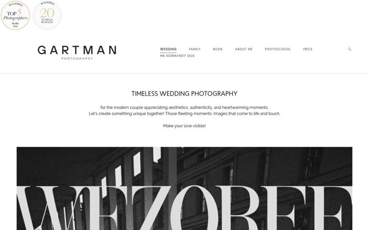 Screenshot of gartmanart.com