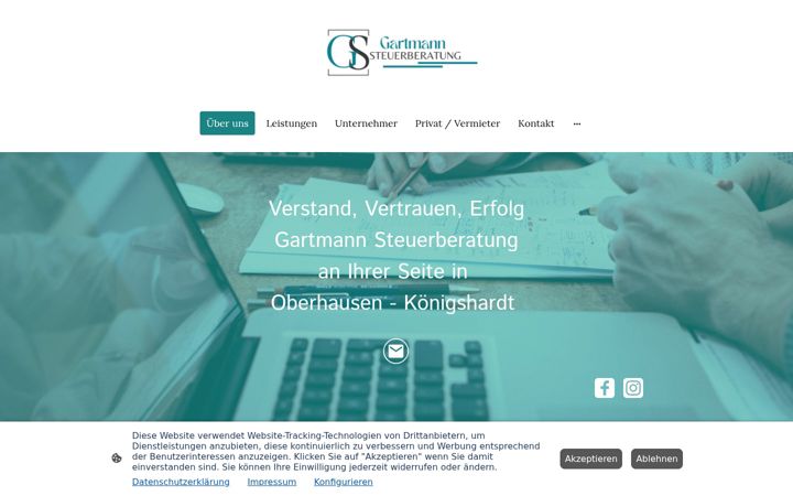 Screenshot of gartmann-stb.de