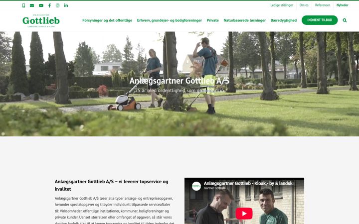 Screenshot of gartnergottlieb.dk