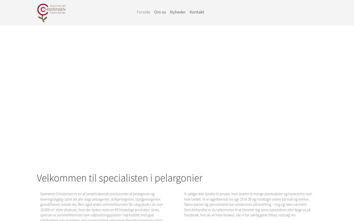 Screenshot of gartneriet-christensen.dk