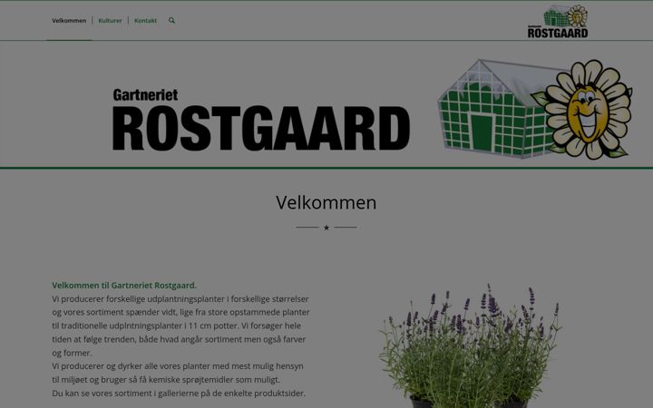 Screenshot of gartneriet-rostgaard.dk