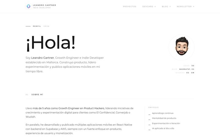 Screenshot of gartnerleandro.es