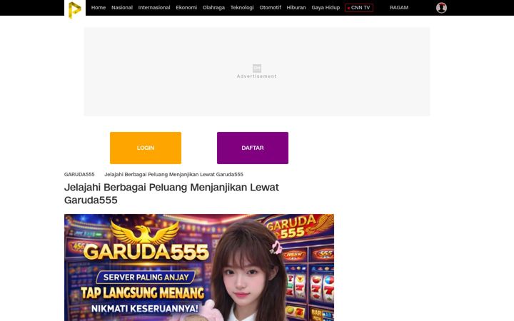 Snímek obrazovky garuda555bet.org