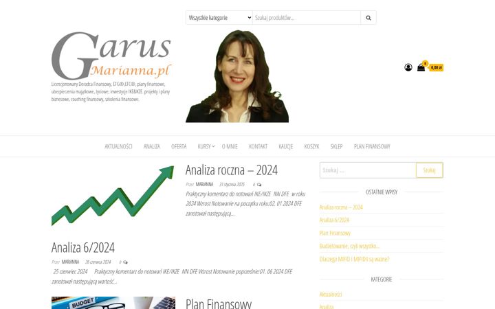 Screenshot of garusmarianna.pl