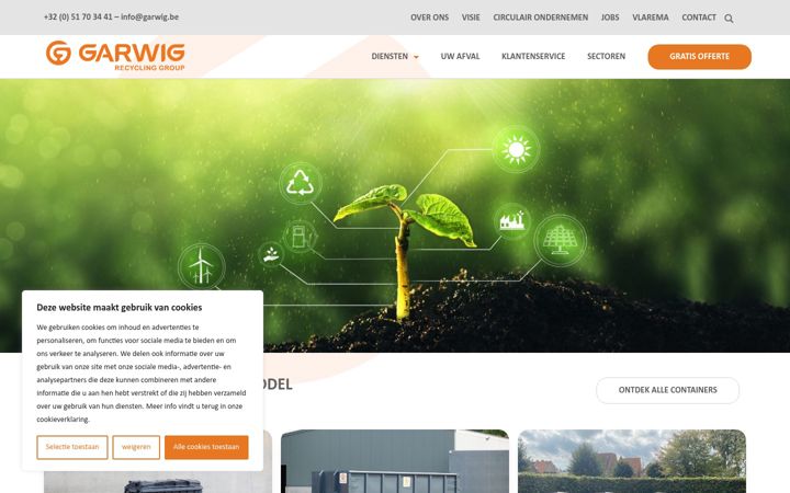 Screenshot of garwig.be