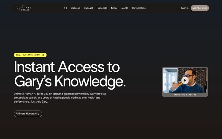 Screenshot of garybrecka.com
