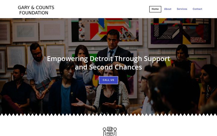 Screenshot of garycountsfoundation.org