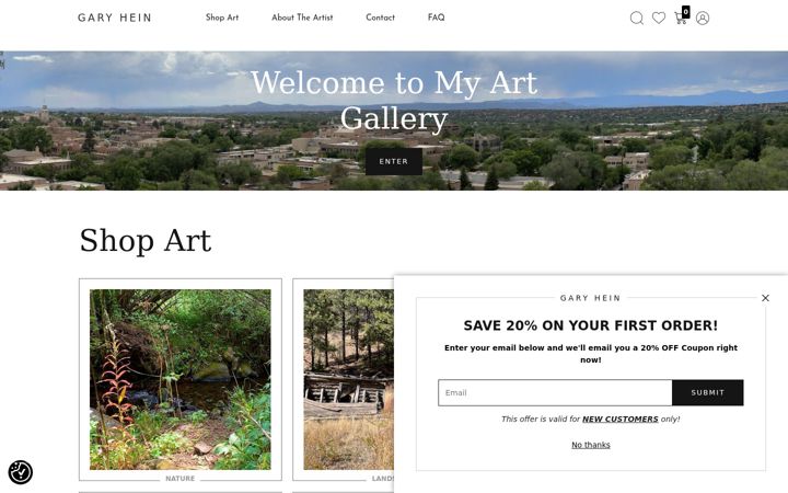 Screenshot of garyhein-photos.com
