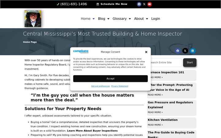 Screenshot of garynsmith.net