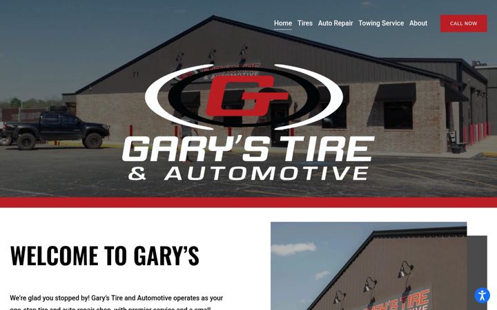 Screenshot of garystireandautomotive.com