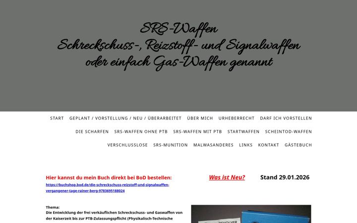 Screenshot of gas-waffen.de